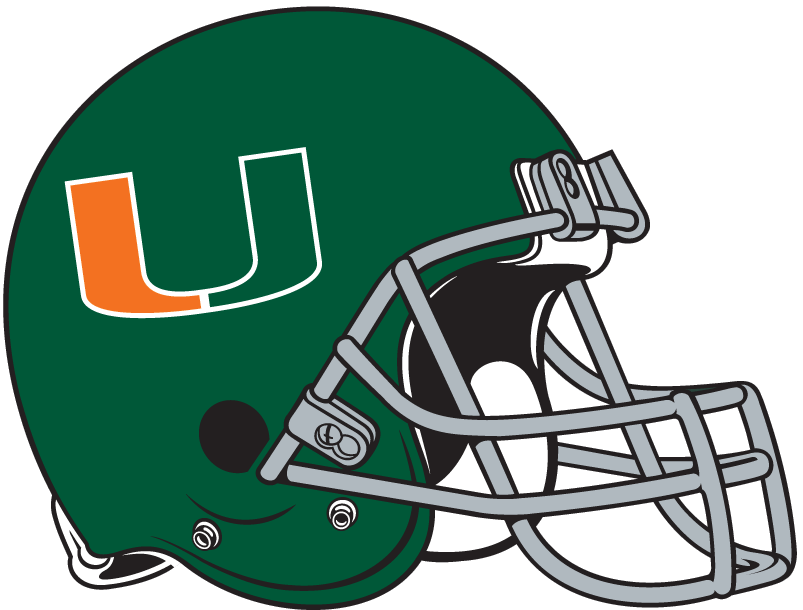 Miami Hurricanes 1972-1975 Helmet Logo diy iron on heat transfer